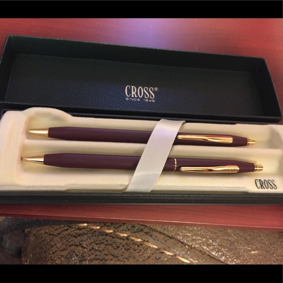 Cross Accessories - Cross Classic Bordeaux Pen & Pencil Set, excellent